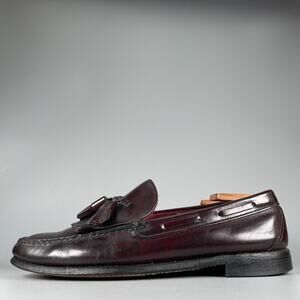Sebago Men’s Size 10 D Burgundy Leather Slip On Tassel Loafers Dress Shoes GUC